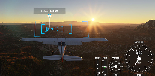 20201101 MSFS (IFR Plan) Flagstaff to Sedona AZ FINAL APPROACH NAVAIDS JUST RIGHT SPEED, GLIDE PATH