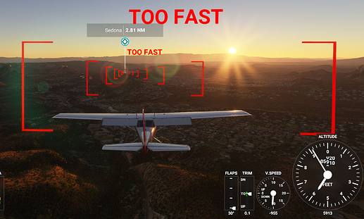 20201101 MSFS (IFR Plan) Flagstaff to Sedona AZ Final Approach Navaids TOO FAST