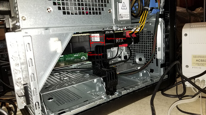 Dell XPS 8930 SE 2070S Bracket-labeled