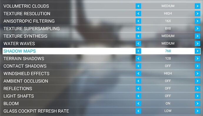 MSFS Settings 2