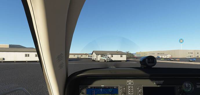 Plane in building