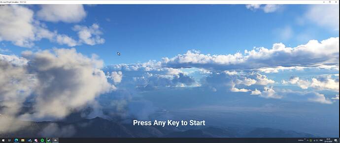 press any key to start