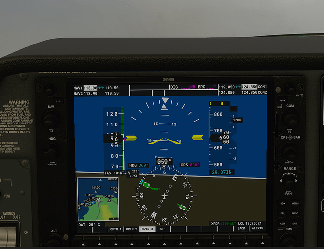 LICJ #4 in cockpit - 700 ft