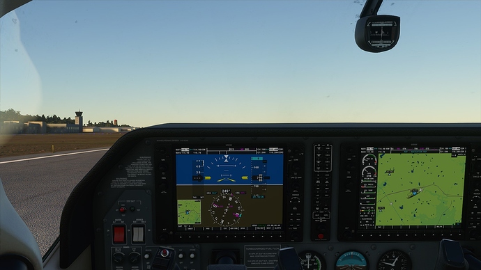 default  pilot VFR view