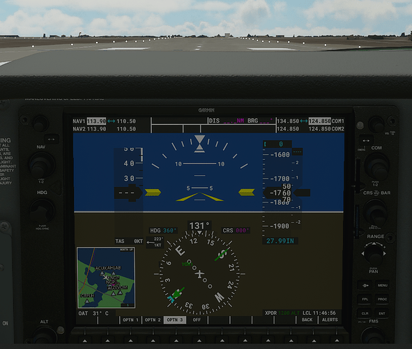 KNGP #3 in cockpit - ground