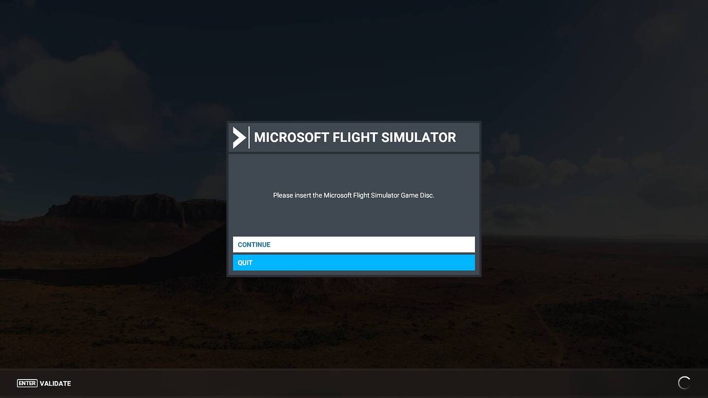 Please insert the MSFS Game Disc error message - Install, Performance ...