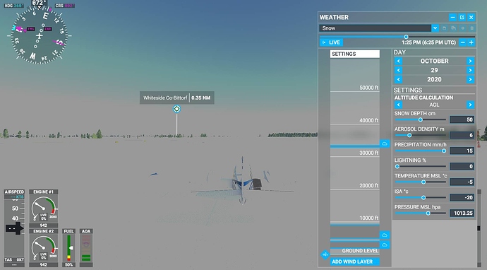 Post 10-28 update - custom weather set to snow