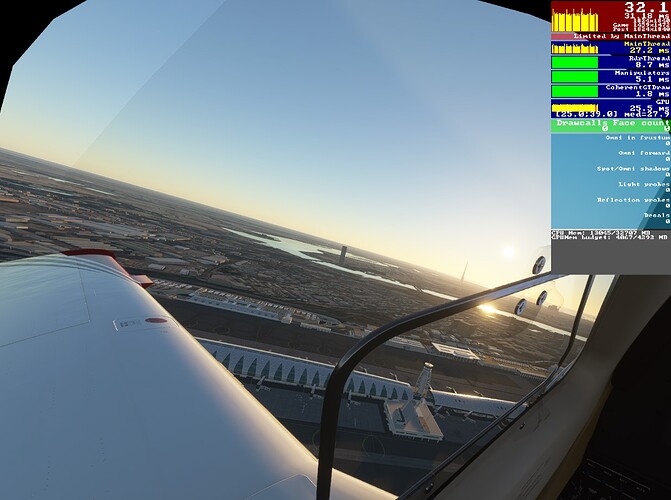 FPS Dubai sunset takeoff