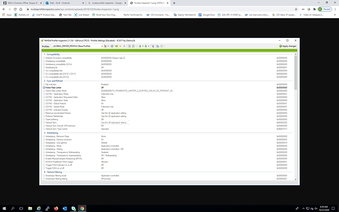 Profile inspector