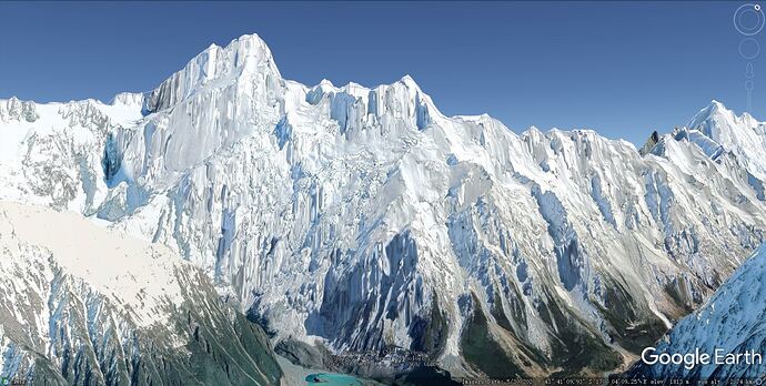 mount cook google earth