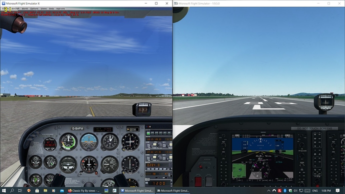 MSFS - FSX vs MSFS - CYHU R-6L Comparo