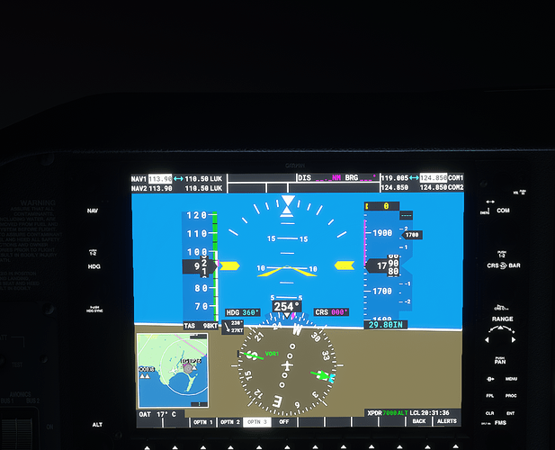 EGNS #4 in cockpit -1500 ft