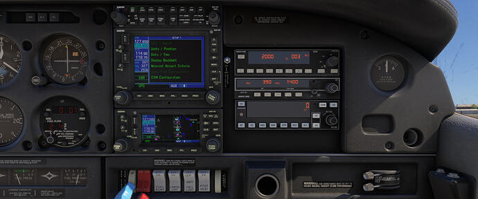 PA28 Aux page setup1 com configuration