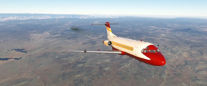 N949FK Climbing Away from Grand Canyon