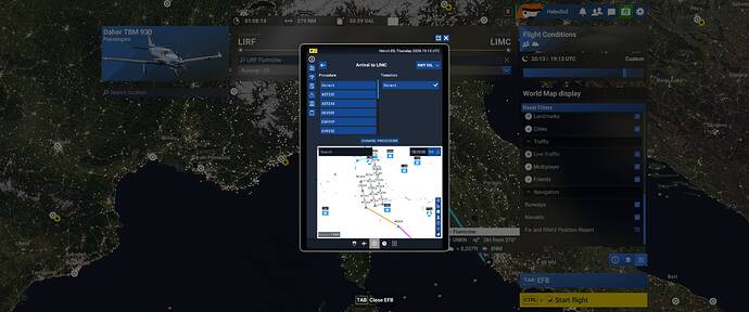 Sample of arrivals LIMC