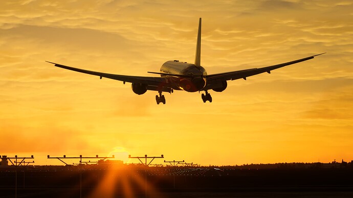 Emirates 777 Landing
