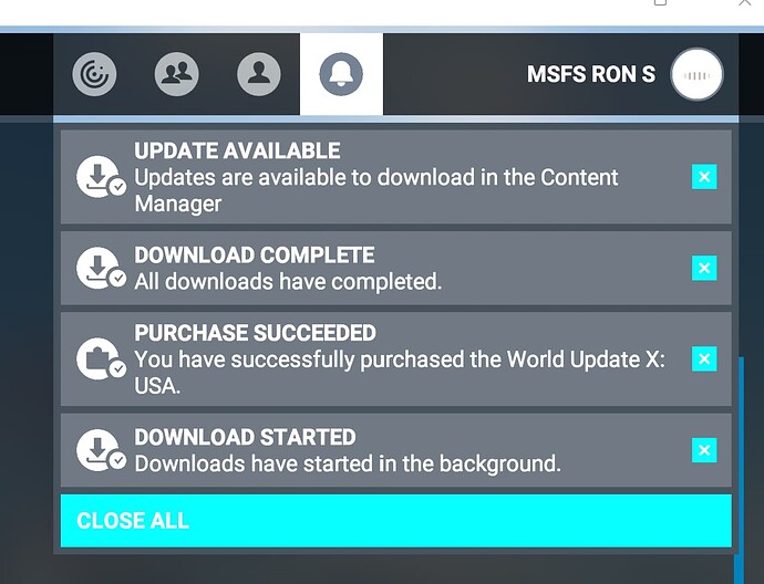 FS2020 - 1.26.5.0 Update Notifications