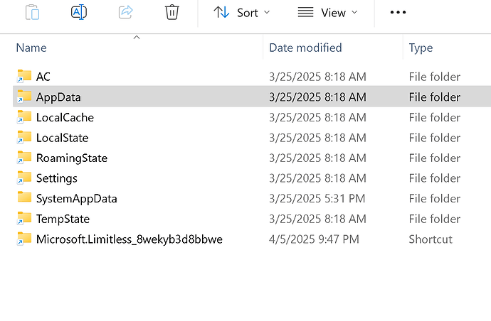 Blue arrow indicates Symbolic links