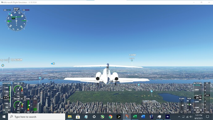 new KJFK - 4K - Highend - OBJ & Terrain LODs = 9 - GTX 1660 TI, i9-9900K, 64 GB