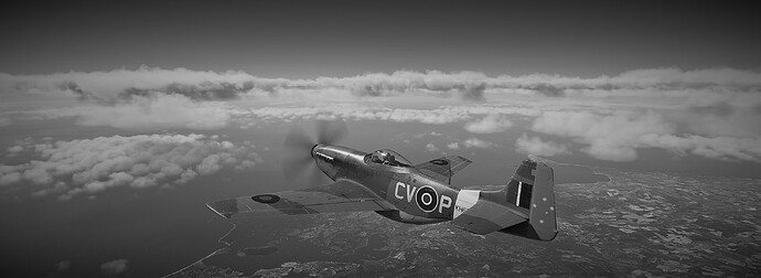P51 over Dorset
