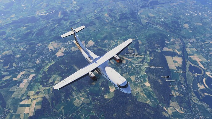 Cruising while admiring from above