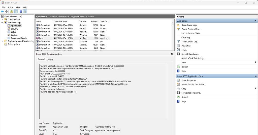 Sim Update 5.1 Constant CTDs - Crashes (CTDs) - Microsoft Flight ...