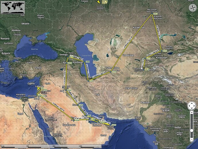 Route So Far