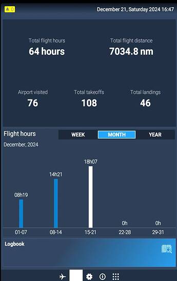 EFB Flight Hours - Month