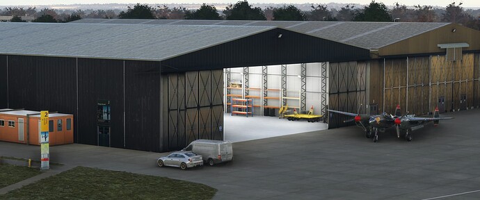 Lightning Ready for the Hangar