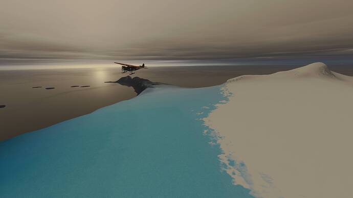 Antarctica - Teniente R. Marsh (SCRM) Blue Ice at Captain J Lenie Base