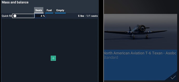 MSFS 24 1.5.27.0 T6 aircraft selection