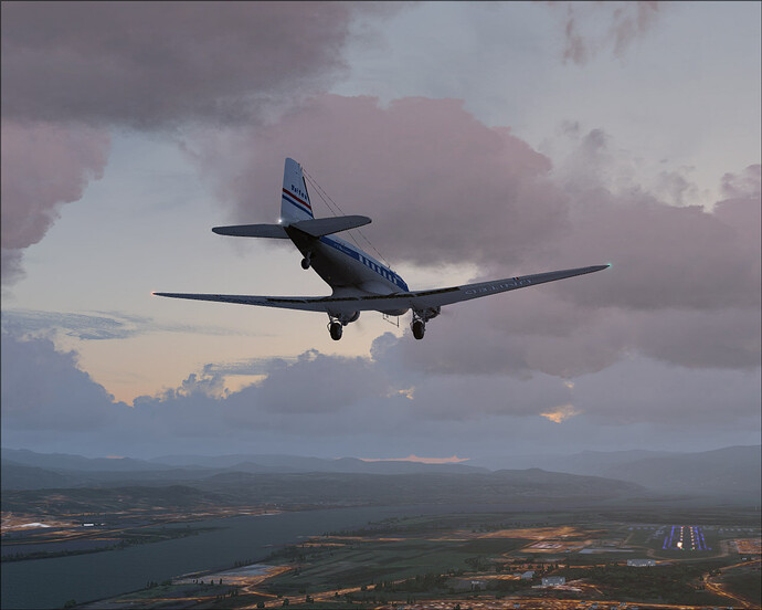 On approach to Portland Troutdale airport