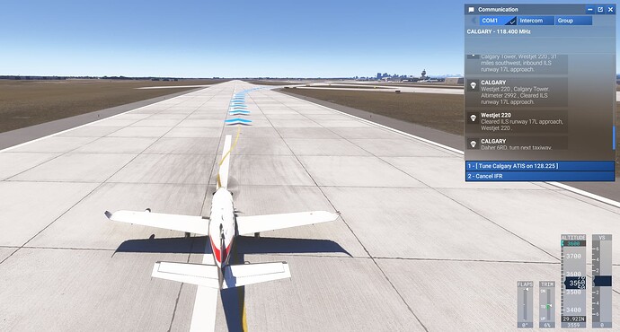 CYYC landing with taxi arrows
