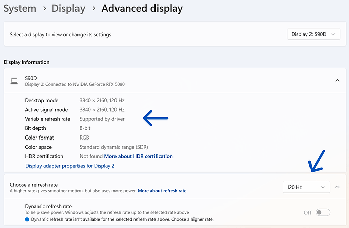 3 Windows - Settings - System - Display - Advanced