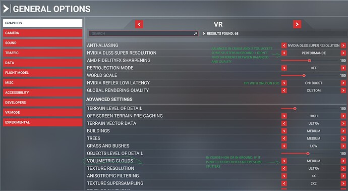 MSFS Options VR 1