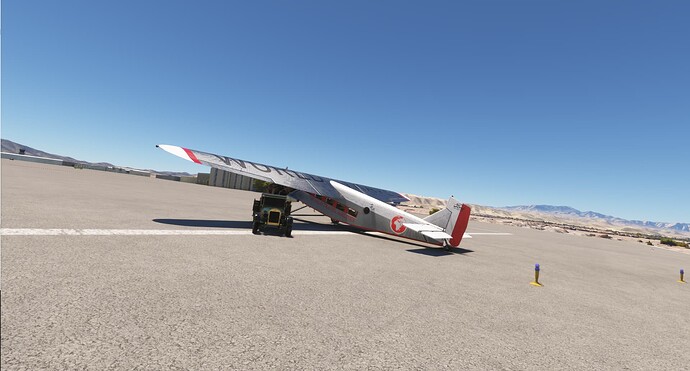 Unloading mail at intermidiate stop in Las Vegas