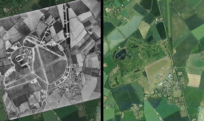 Baassingbourn Combined 1945 and Today