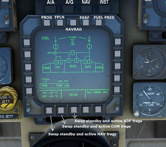 1 Middle lower screen buttons