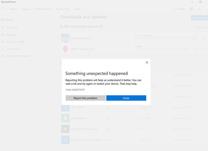 Update error 061721