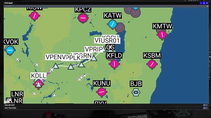 MSFS VFR Map