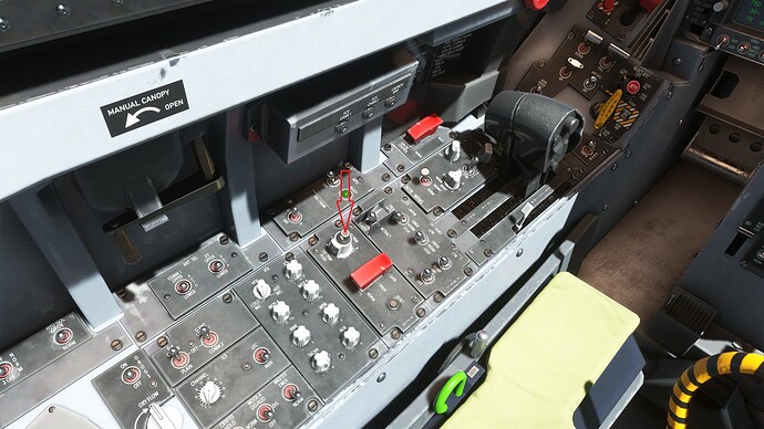 F18 1 Trim Reset Button