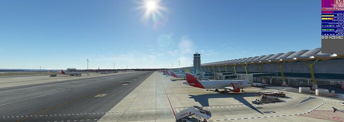 barajas exterior avión