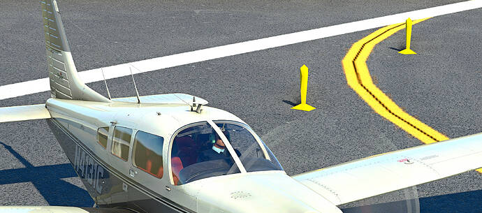 MSFS 2020 Taxiway lights 3