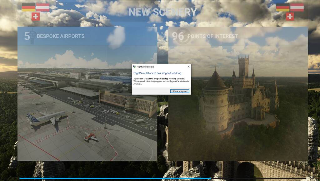 CTD on startup since sim U6 - Crashes (CTDs) - Microsoft Flight ...
