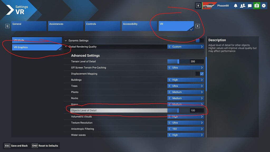 VR menu objects level of detail slider bug [SU3 / 1.5.27.0] - Virtual ...