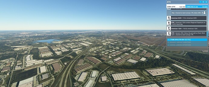 DFW scenery going into 17R looking SE