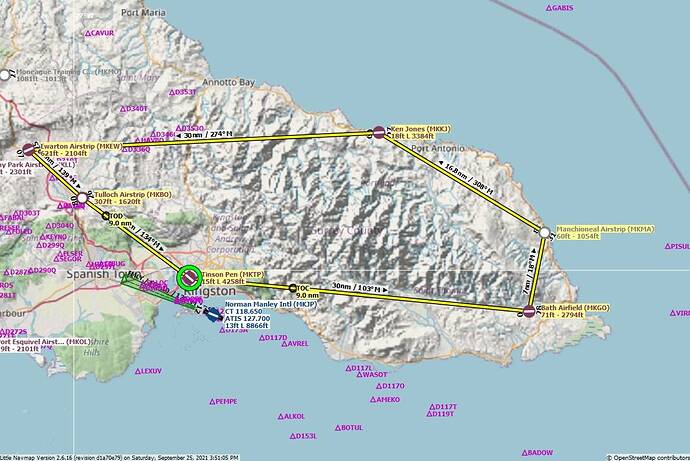 Jamaica - VFR Tinson Pen (MKTP) to Tinson Pen (MKTP)