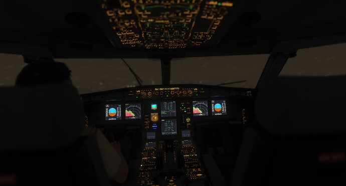 Stormy night take-off
