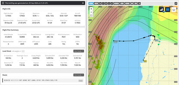 Leg 13 - SCIR to SCEL - 02 Weather