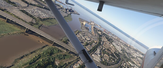 MSFS 2024 traffic under bridge